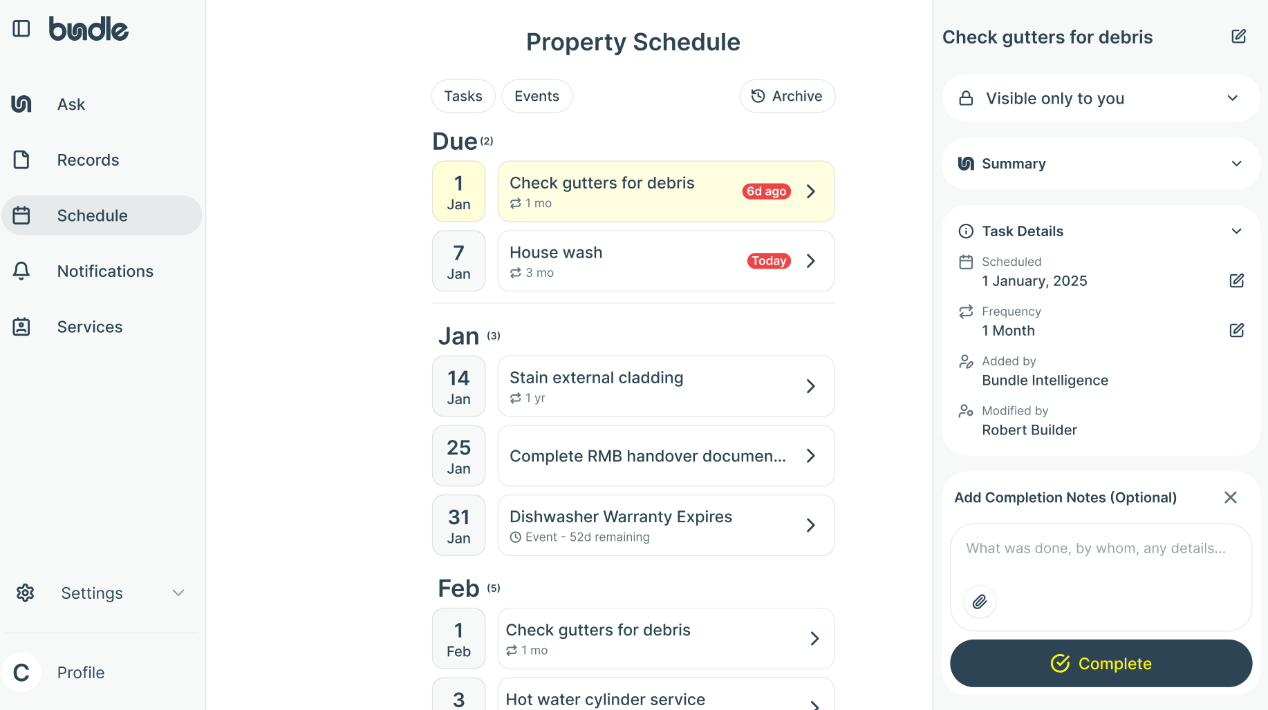Keep a Service Logbook